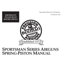 Lade das Bild in den Galerie-Viewer, Beeman Airgun Air Rifle Gun Pistol Owners Manuals Firearms Weapons Complete Set SPORTSMAN SERIES