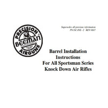 Lade das Bild in den Galerie-Viewer, BARREL INSTALLATION Beeman Airgun Air Rifle Gun Pistol Owners Manuals Firearms Weapons Complete Set