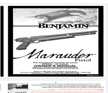 Lade das Bild in den Galerie-Viewer, MARAUDER PISTOL Benjamin Airgun Air Rifle Gun Pistol Owners Manuals Firearms Weapons Complete Set