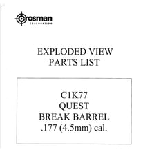 Lade das Bild in den Galerie-Viewer, Walther Air Rifle Gun Owners Manuals Exploded Diagrams Service Maintenance And Repair crosman