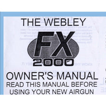 Load image into Gallery viewer, Webly Scott Air Rifle Gun Owners Manuals Exploded Diagrams Service Maintenance And Repair