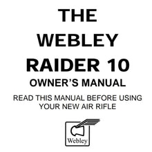 Load image into Gallery viewer, Webly Scott Air Rifle Gun Owners Manuals Exploded Diagrams Service Maintenance And Repair
