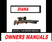 Lade das Bild in den Galerie-Viewer, Diana Air Rifle Gun Owners Manuals Exploded Diagrams Service Maintenance And Repair