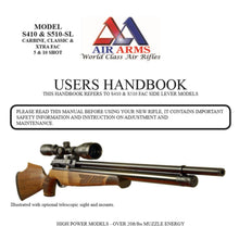Lade das Bild in den Galerie-Viewer, Air Arms Airgun Air Rifle Gun Pistol Owners Manuals Firearms Weapons Complete Set
